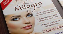 Salon Kosmetyczny Milagro - ulotka dwustronna A6