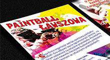 Paintball Ławszowa - ulotka wdustronna A6