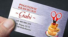 Usługi Krawieckie Gabi - wizytówka 9x5