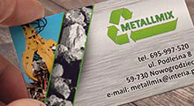 Skup Złomu Metallmix - wizytówka 9x5