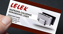 Naprawa Chłodnic Lelek - wizytówka 9x5