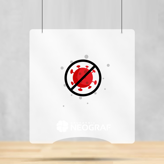 ekran ochronny plexi wiszący